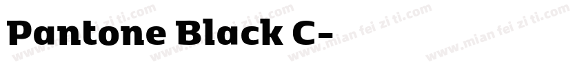 Pantone Black C字体转换